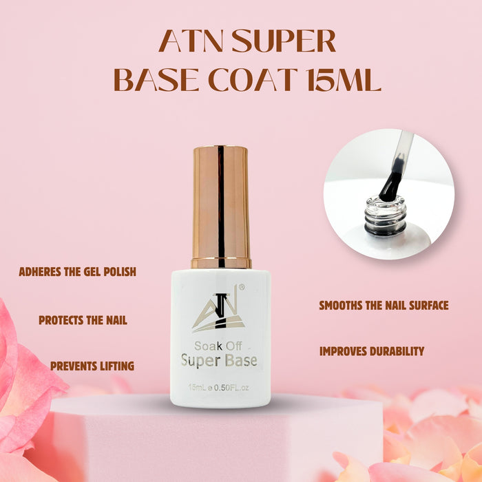 ATN New Base Coat 15ml - 250ml – Strong Adhesion Gel Base