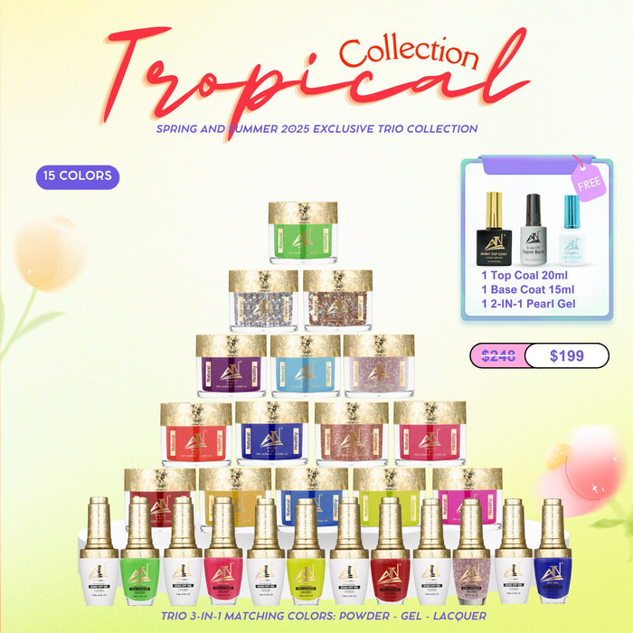 ATN Tropical Collection – Spring/Summer 2025 Nail Trio Set (Powder, Gel & Lacquer)