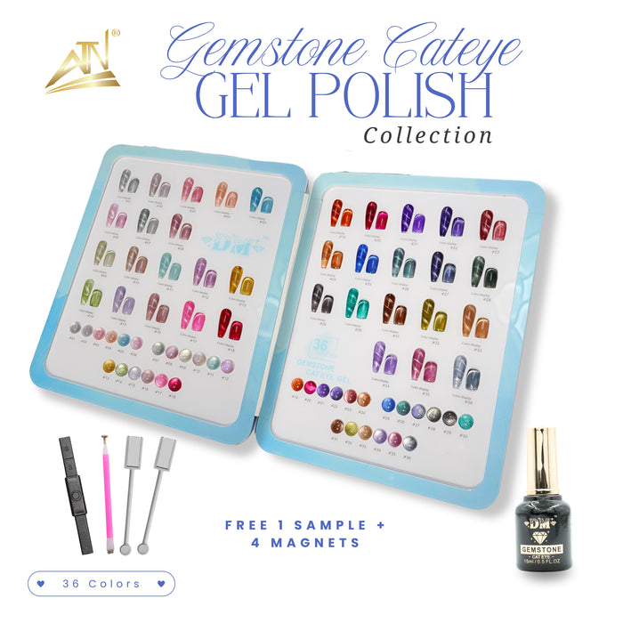 DM Gemstone Cat Eye Gel Polish Collection – 36 Colors