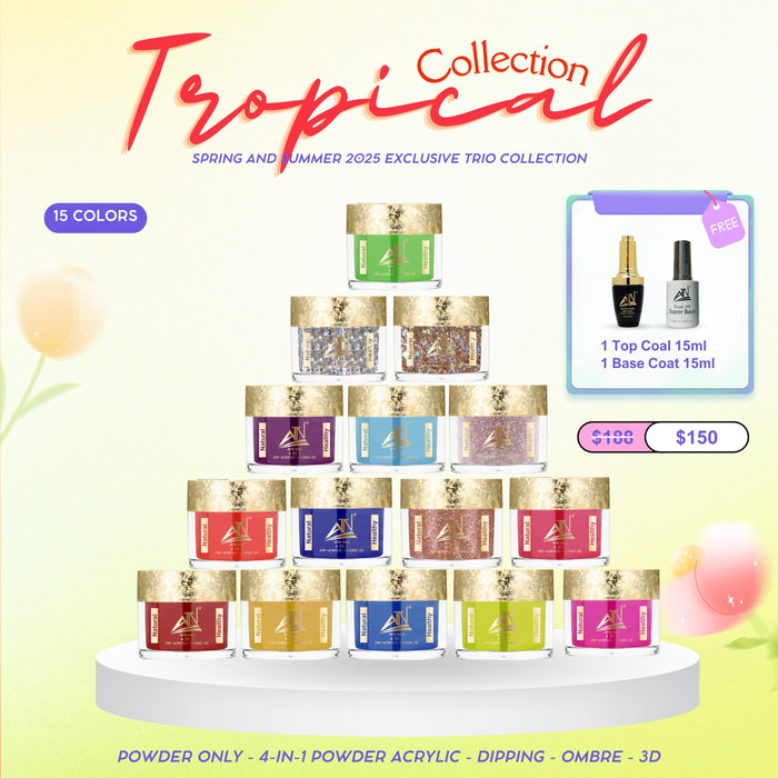 ATN Tropical Collection – Spring/Summer 2025 Nail Trio Set (Powder, Gel & Lacquer)
