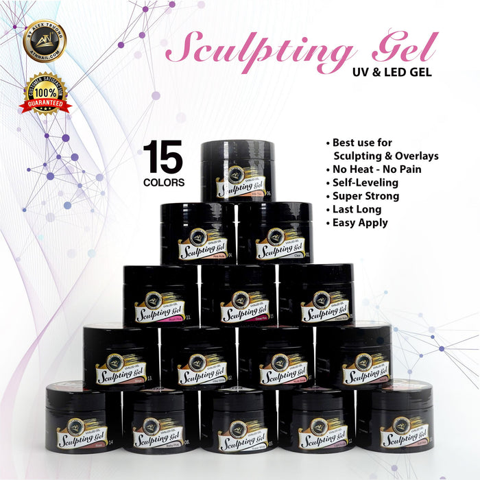 ATN SCULPTING GEL _BUILDER GEL - 15 COLORS