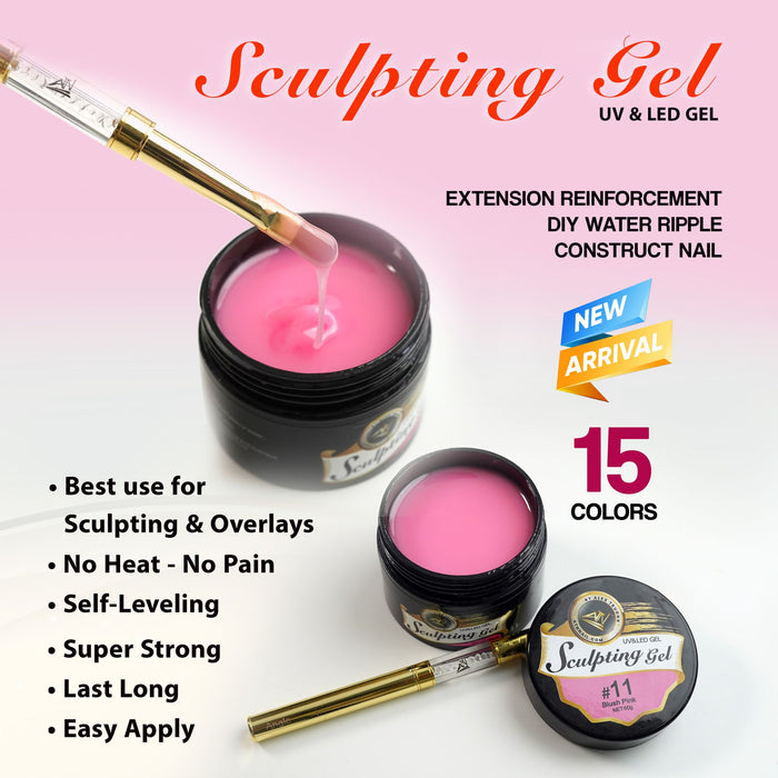 ATN SCULPTING GEL _BUILDER GEL - 15 COLORS