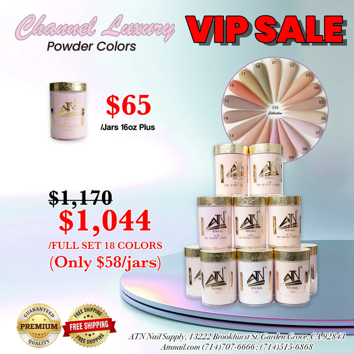 CHANNEL LUXURY - COLLECTION 18 COLORS POWDER