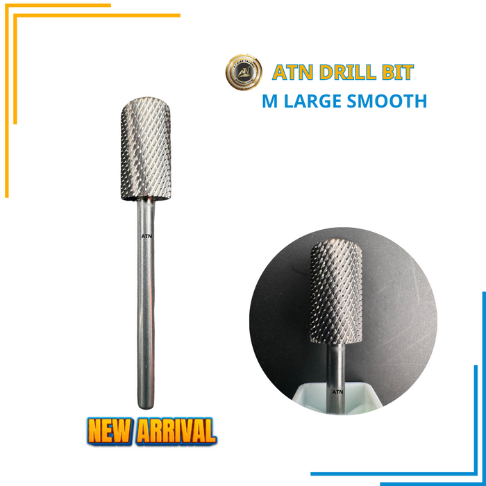 DRILL BIT - M LARGE SMOOTH TOP - SILVER