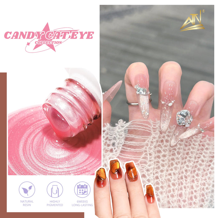 Candy Cat Eye Gel Polish – Set 24 Colors | DM Collection
