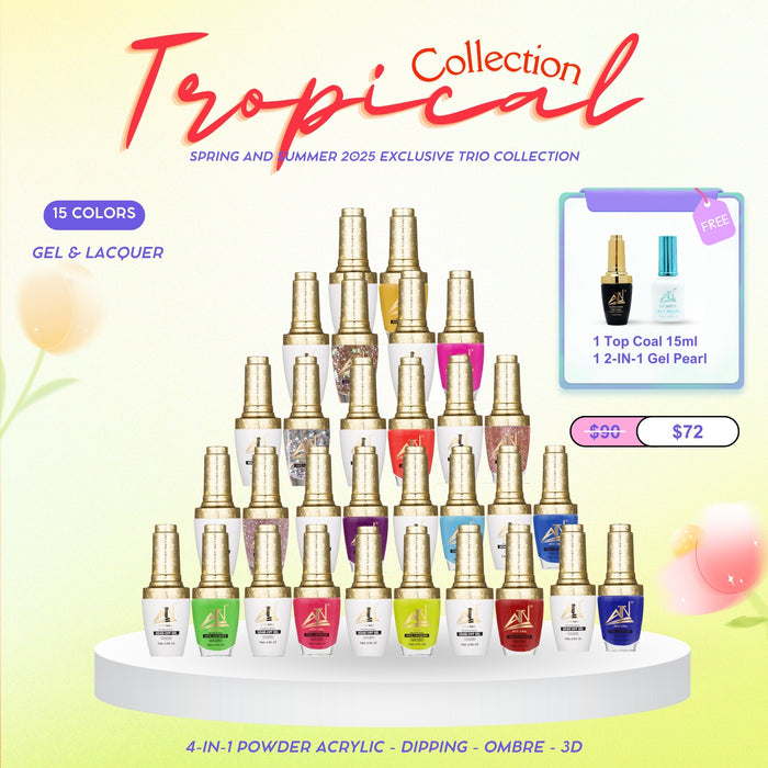 ATN Tropical Collection – Spring/Summer 2025 Nail Trio Set (Powder, Gel & Lacquer)