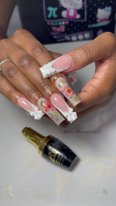 NAIL DECORATION White Bow - Nơ Trắng - BAG 100 PCS