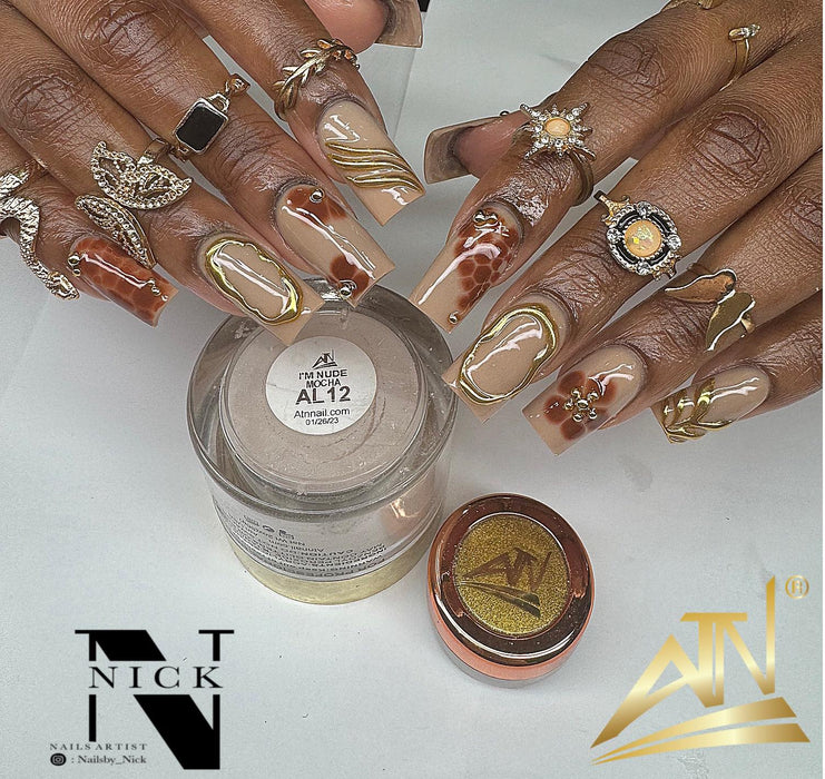 ATN CHROME - GALAXY COLORS  CHROME NAIL POWDER- 0.9 GRAM