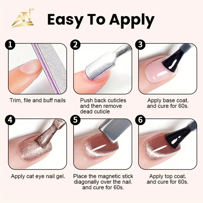 DM Gemstone Cat Eye Gel Polish Collection – 36 Colors
