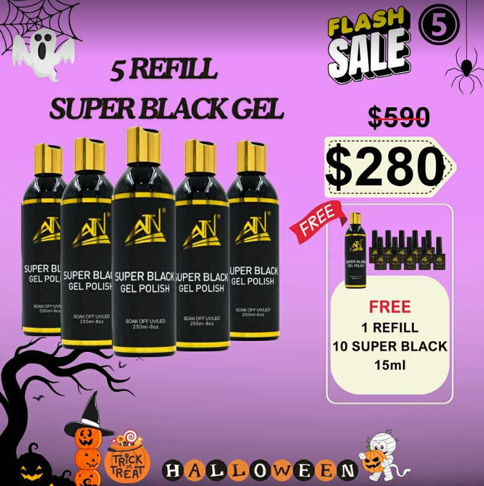 FS1005 Refill Super Black 250ml Buy 05 get 01 Free and Free 10 Bottles super black gel 15ml
