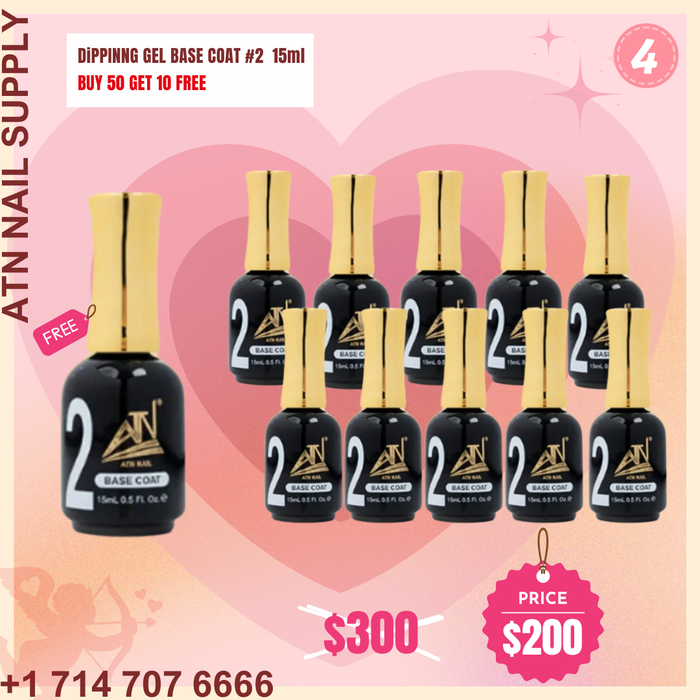 04 - Dipping Gel # 2 Basecoat 15ml Buy 50 get 10 Free