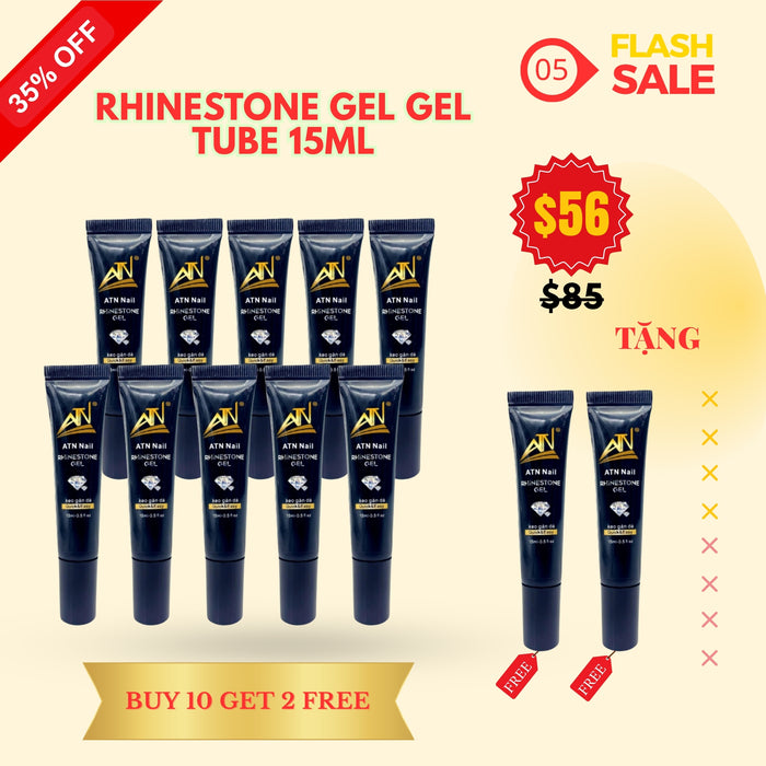 FS0508 - Rhinestone Gel Tube 15ml (10 + 2 FREE)