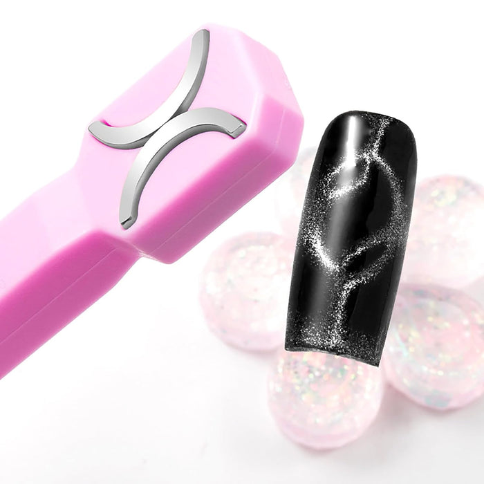 3 in 1 Nail Magnet Tool Cat Eye 3D Nails Art Cat Eye Gel Nail Polish Magnet Multi-Function