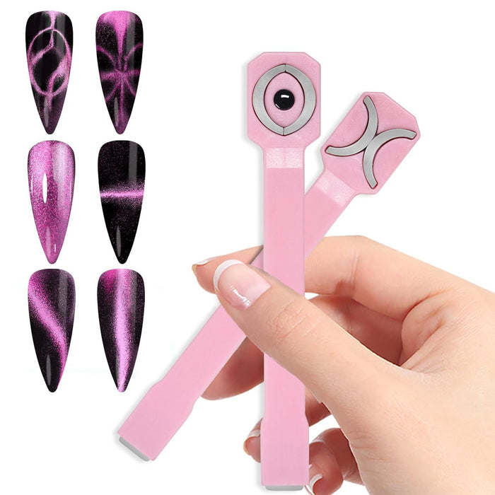 3 in 1 Nail Magnet Tool Cat Eye 3D Nails Art Cat Eye Gel Nail Polish Magnet Multi-Function