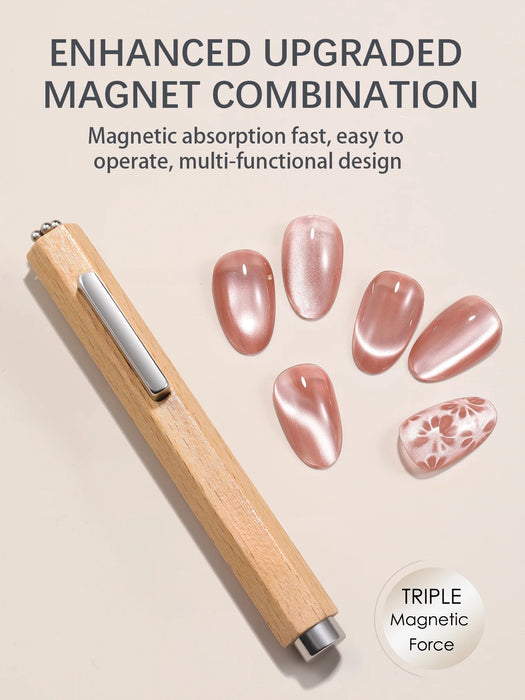 3-in-1 Wooden Magnet for Cat Eye Nails