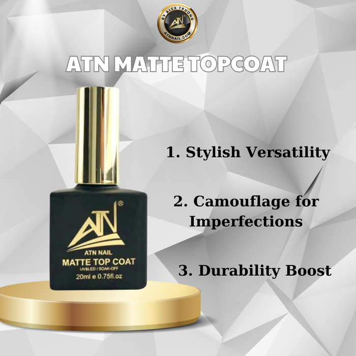 GEL - ATN MATTE TOP COAT SOAK OFF 20ml