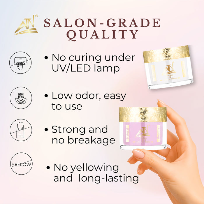 ALEX Blooming Valley NUDE Collection – 18 Colors Acrylic Powder Set for Nails, Nude Tones, Professional Nail Art Decoration