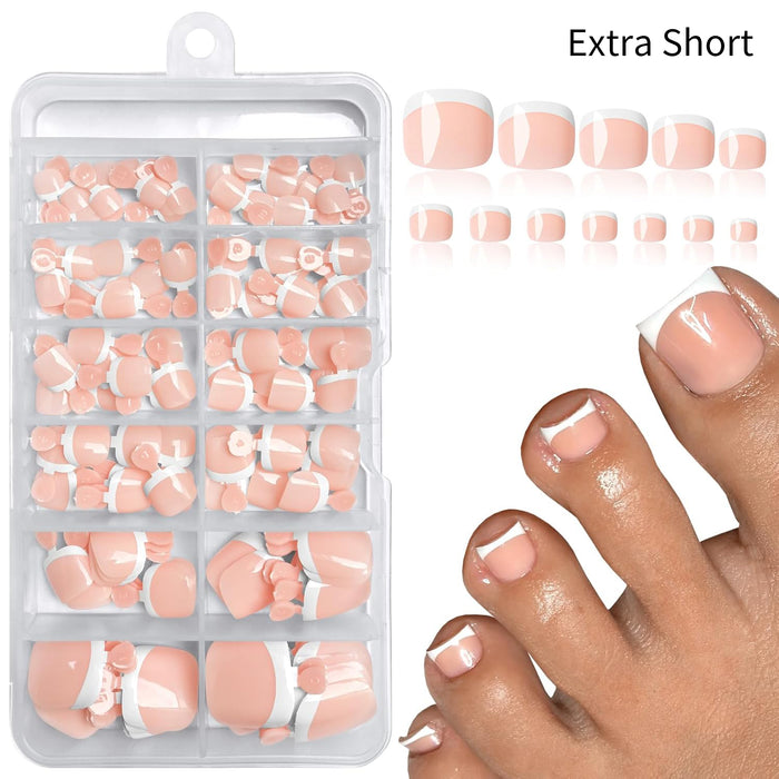 Extra Short Square Toe Nails Tips 120pcs