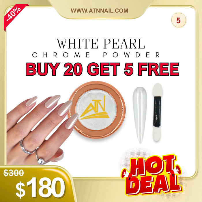 FS0807 - White Pearl Chrome Powder - Mua 20 Tặng 5