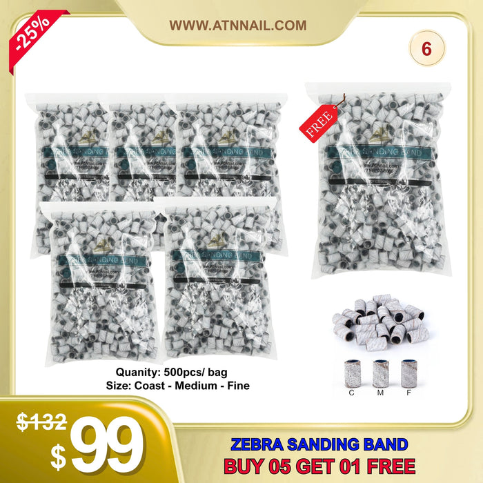 FS0807 -Zebra Sanding Band 500Pcs/Bag - Mua 5 Tặng 1