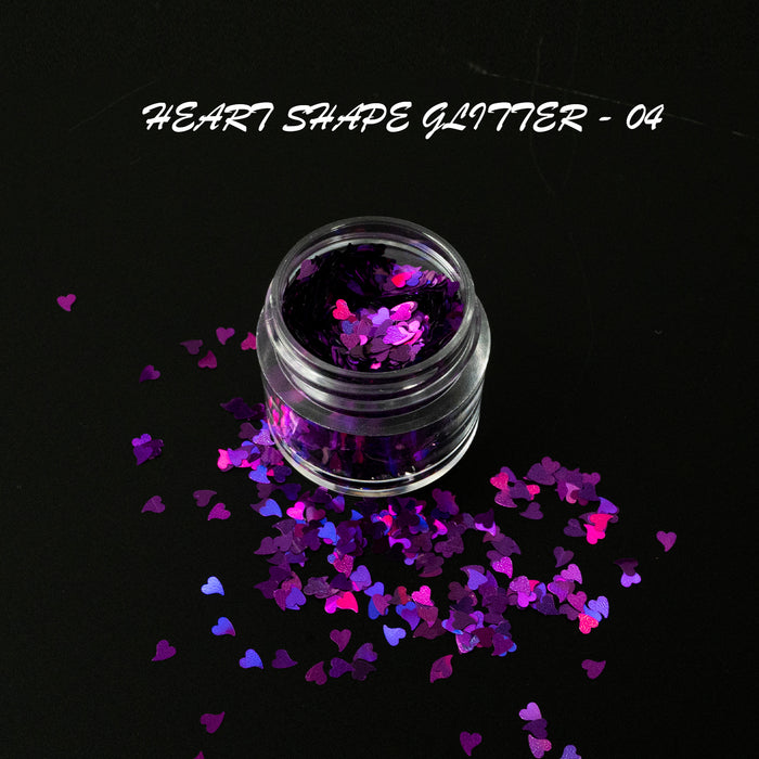 GLITTER - HEART SHAPE | 16 COLORS - 0.5 OZ