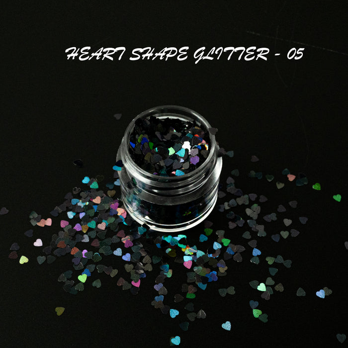 GLITTER - HEART SHAPE | 16 COLORS - 0.5 OZ