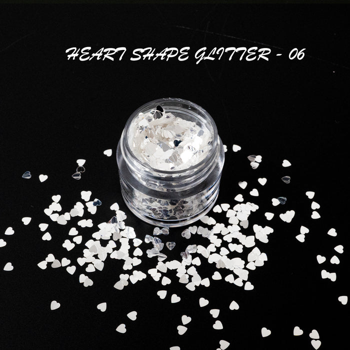 GLITTER - HEART SHAPE | 16 COLORS - 0.5 OZ