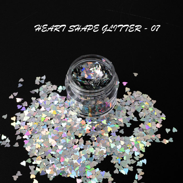 GLITTER - HEART SHAPE | 16 COLORS - 0.5 OZ