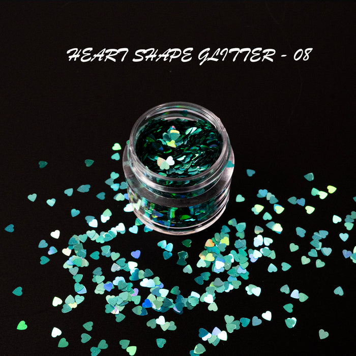 GLITTER - HEART SHAPE | 16 COLORS - 0.5 OZ
