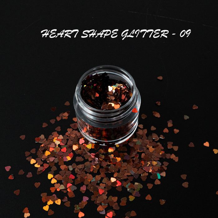 GLITTER - HEART SHAPE | 16 COLORS - 0.5 OZ