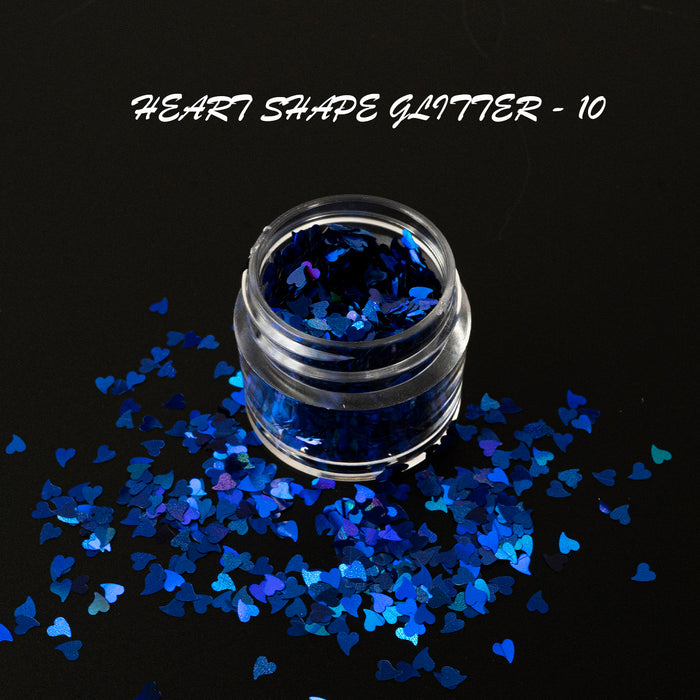 GLITTER - HEART SHAPE | 16 COLORS - 0.5 OZ