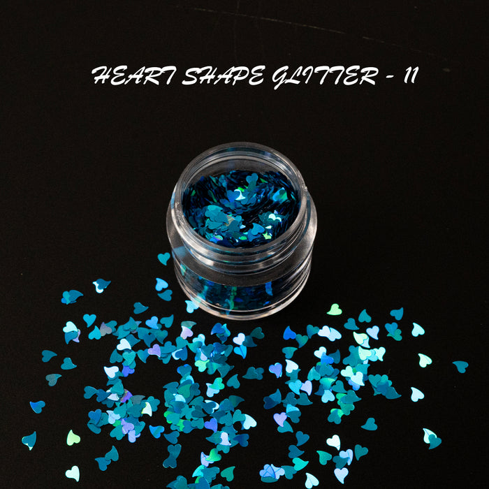 GLITTER - HEART SHAPE | 16 COLORS - 0.5 OZ