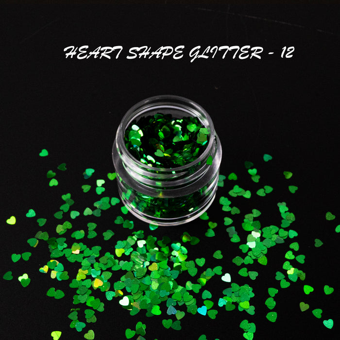 GLITTER - HEART SHAPE | 16 COLORS - 0.5 OZ