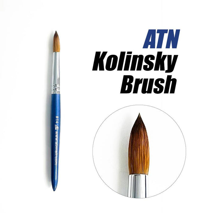 BRUSH - ATN Acrylic Brush 100% Kolinsky | Blue