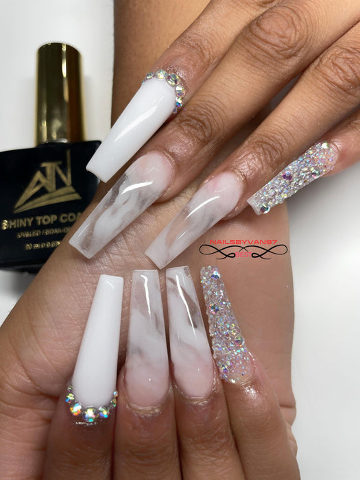 ATN Marble Ink (12 Colors) - Includes 1 Blooming Gel + 1 Matte Top Coat