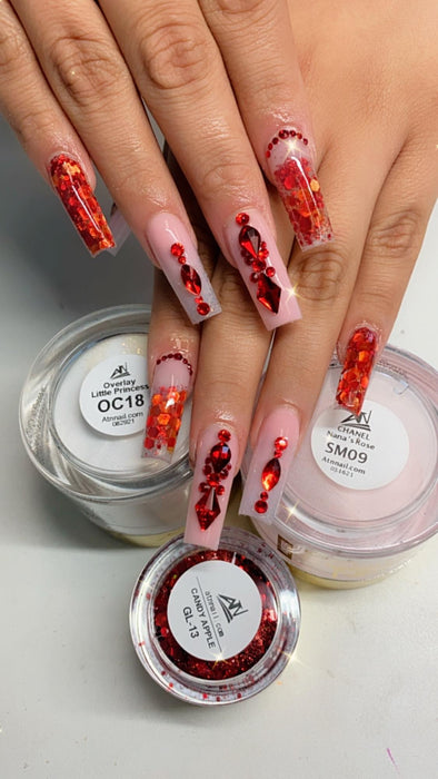 NAIL DECORATION - CHARM - SILVER & GOLD | SET 25 SHAPES