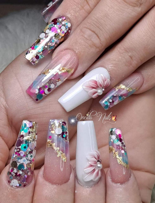 3D DECORATION - FLOWERS - 12 DESIGNS | 42-46 pcs