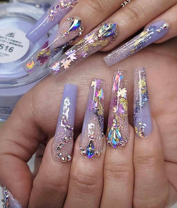 NAIL ART DESIGN -AUTUMN MAPLE LEAF SEQUINS | SET 12 COLORS