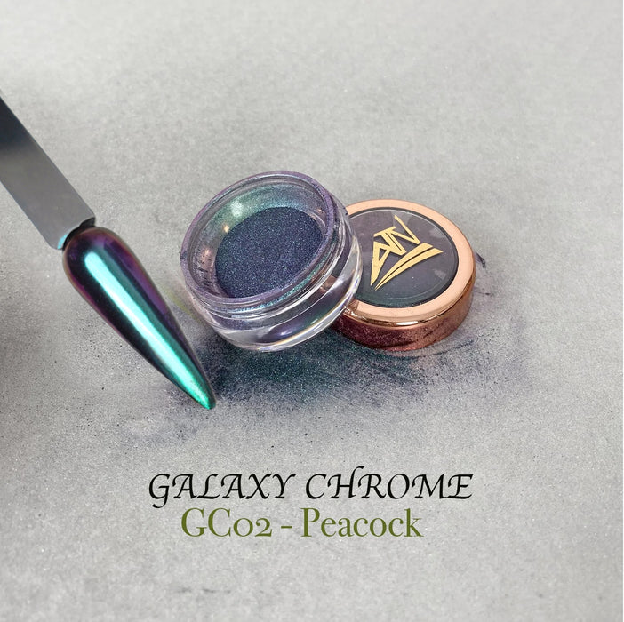 ATN CHROME - GALAXY COLORS  CHROME NAIL POWDER- 0.9 GRAM