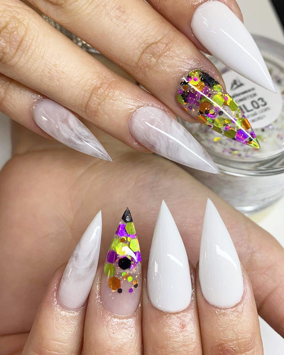 Glitter - Set 12 Holographic Hexagon Mixed Chunky