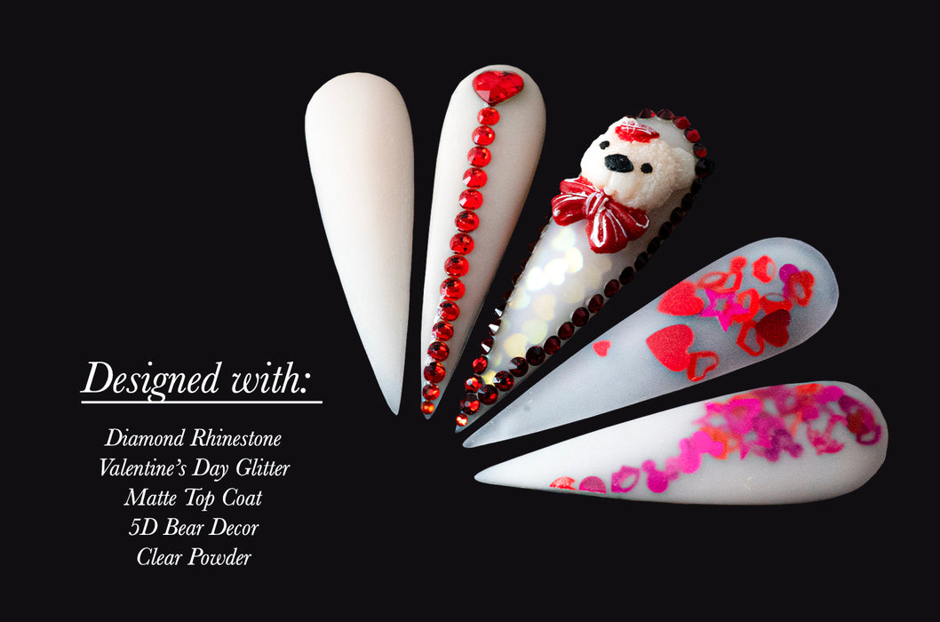 VALENTINE GLITTER- LOVELY HEART | 0.25 oz