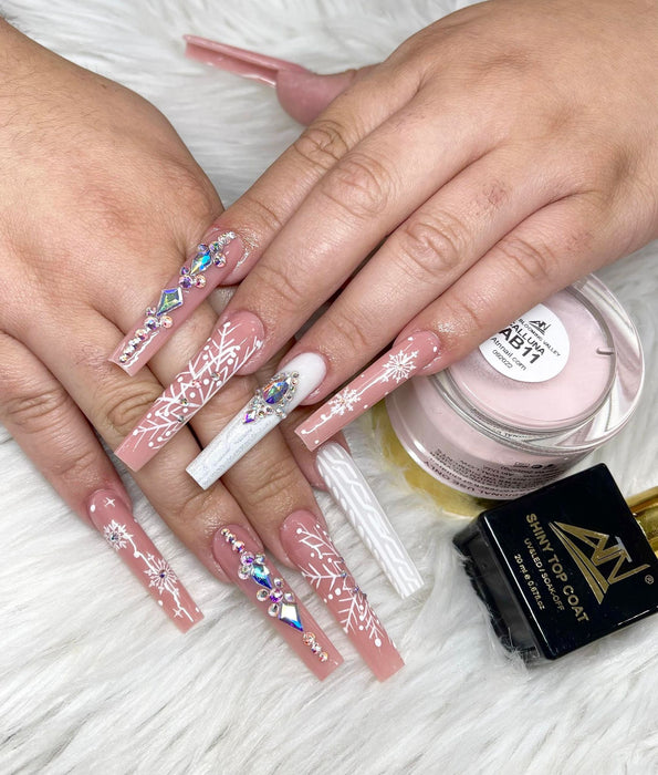 ALEX Blooming Valley NUDE Collection – 18 Colors Acrylic Powder Set for Nails, Nude Tones, Professional Nail Art Decoration