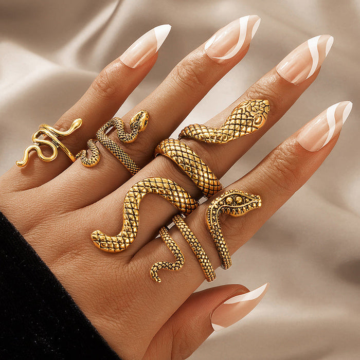 Finger Ring Set - Jewelry Nail Decoration