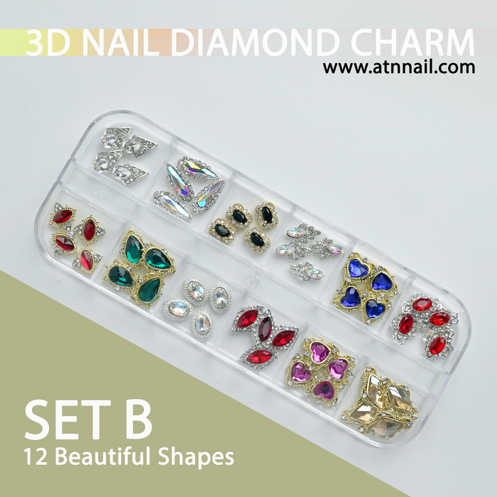 SPECIAL PRICE !!! NAIL DECORATION RHINSTONES CHARM SPECIAL SET