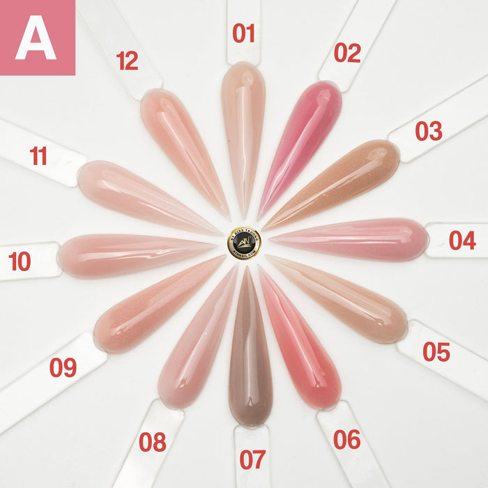 CLEARANCE !!! FINAL SALE (FS) - SET 12 NUDE COLORS - 2 Oz