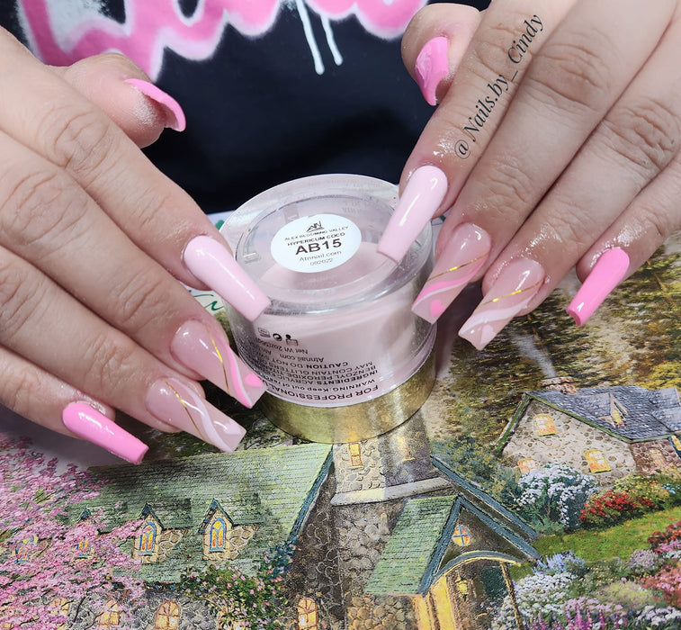 ALEX Blooming Valley NUDE Collection – 18 Colors Acrylic Powder Set for Nails, Nude Tones, Professional Nail Art Decoration