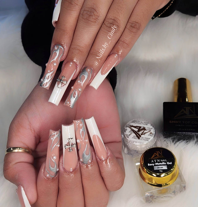 GEL - Easy Painting Gel - METALIC - Silver 6G