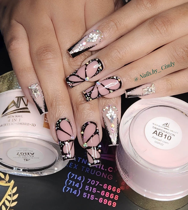 ALEX Blooming Valley NUDE Collection – 18 Colors Acrylic Powder Set for Nails, Nude Tones, Professional Nail Art Decoration