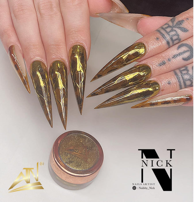ATN CHROME - GALAXY COLORS  CHROME NAIL POWDER- 0.9 GRAM