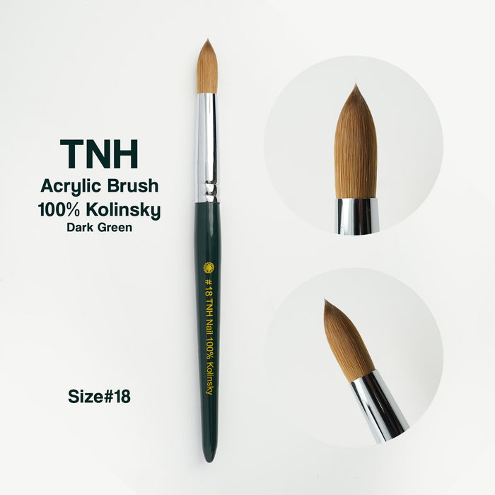 !!! NEW BRUSH By ALEX TRUONG Design - TNH Acrylic Brush 100% Kolinsky | Dark Green